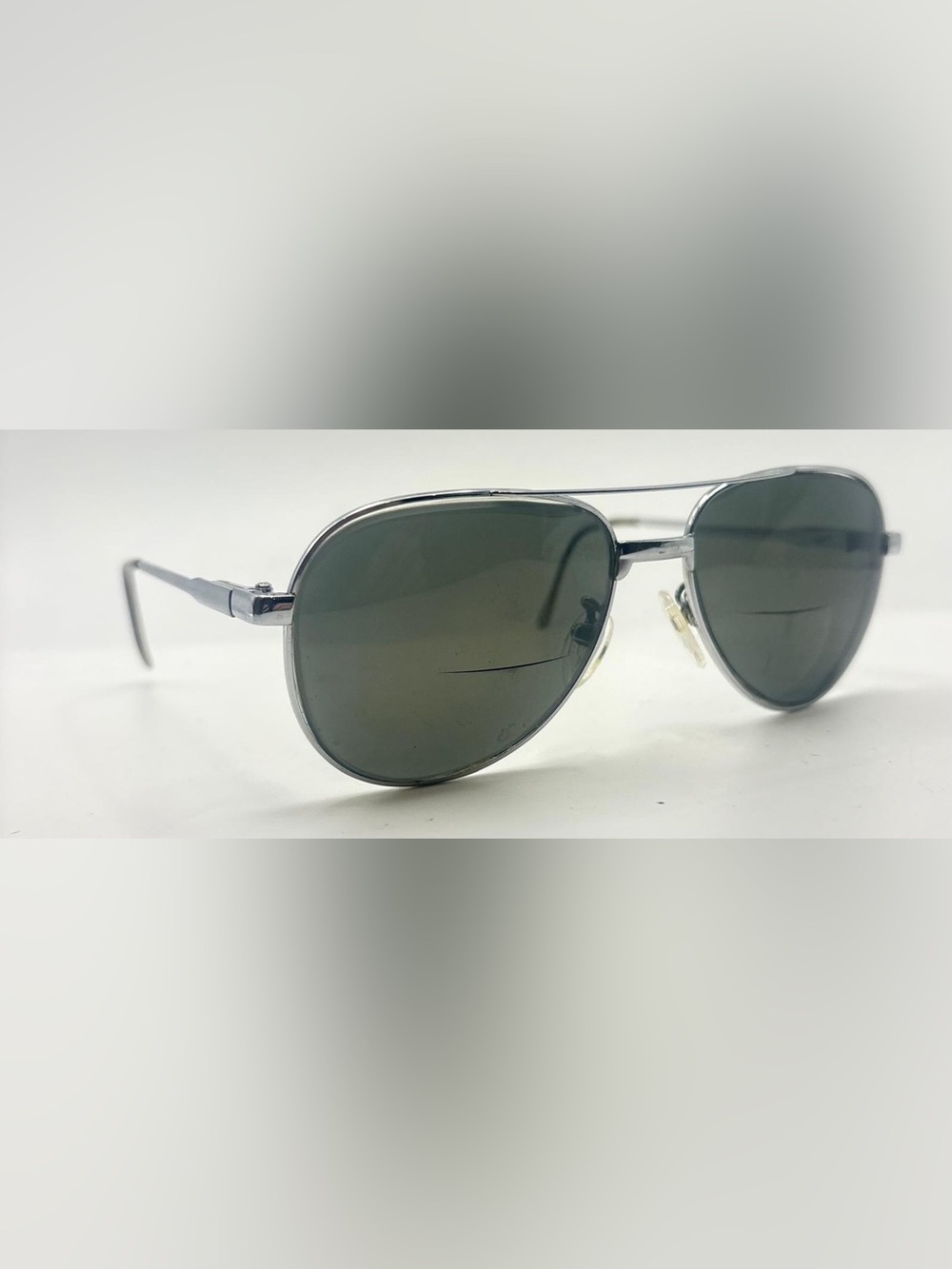 Vintage Gunmetal Pilot Metal Sunglasses Frames Only